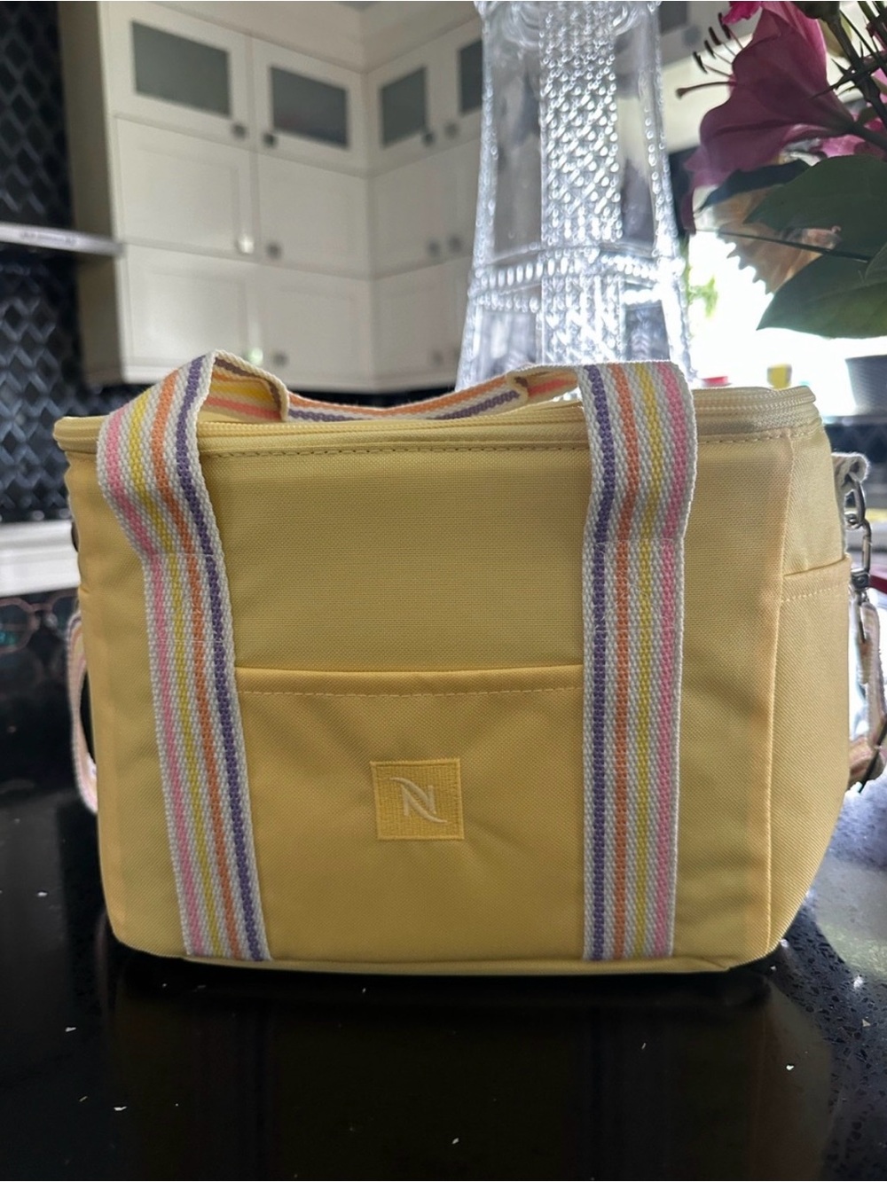 Nespresso yellow insulated cooler bag brand new in packaging (limited)